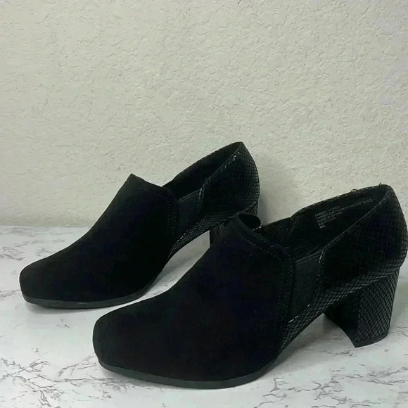 Karen Scott Womens Tillen Stretch Dressy Loafer Heels Shoes 8 M - Picture 2 of 14